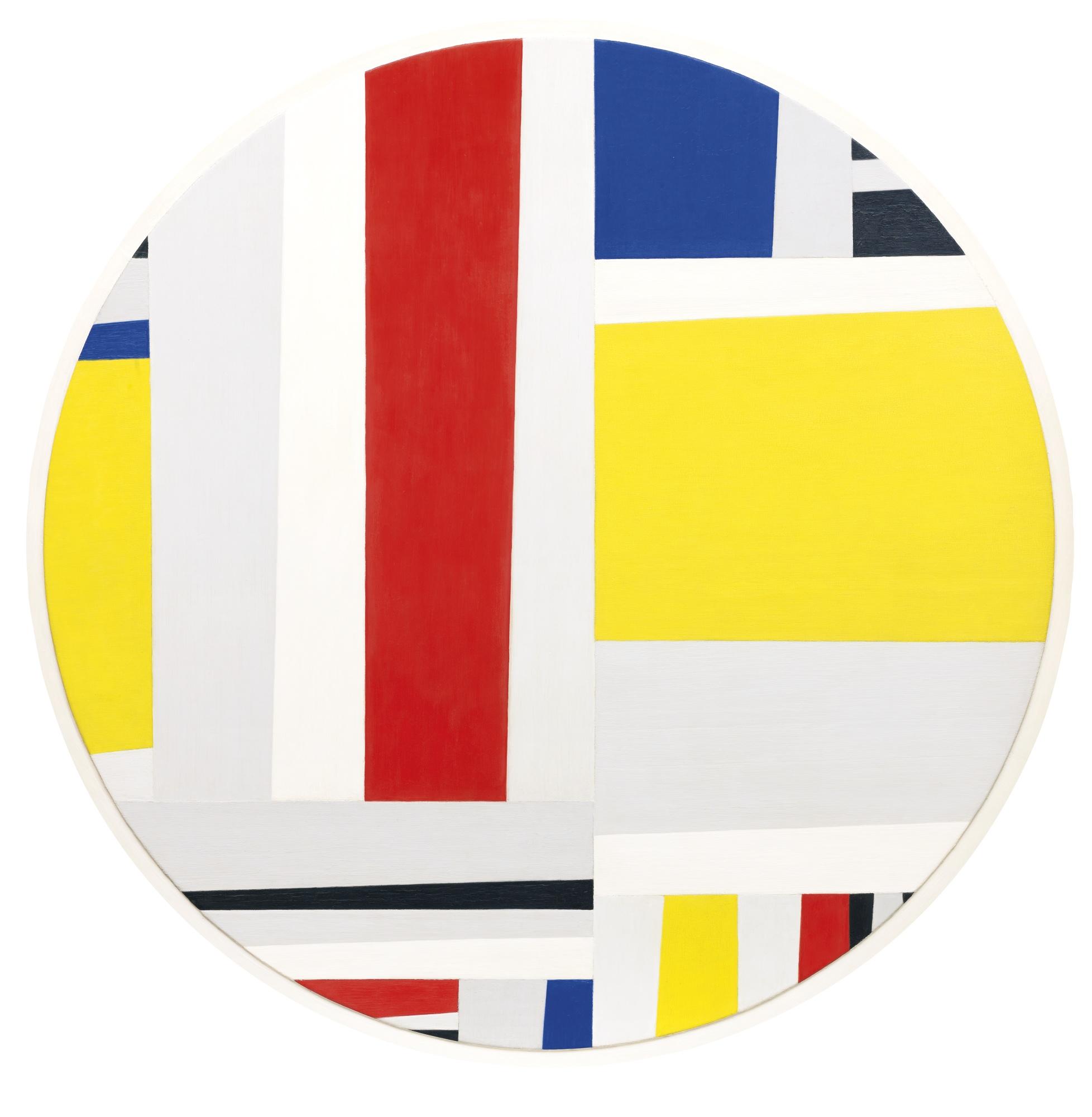 Fritz Glarner - Relational Painting Tondo No. 18, 1950-1951