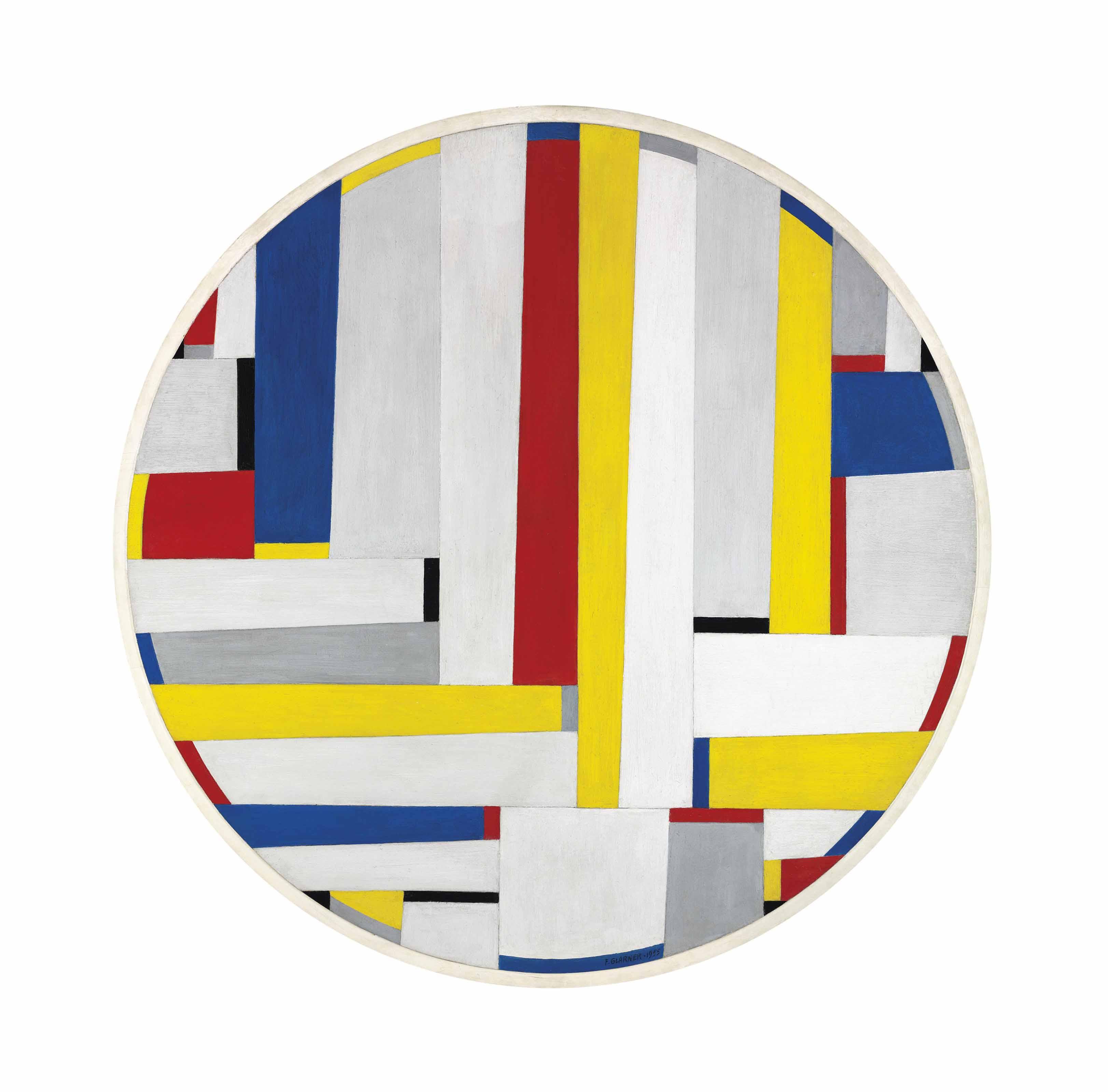 Fritz Glarner - Relational Painting Tondo No. 35