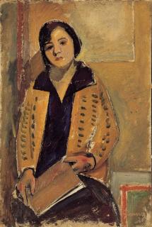 Fritz Glarner - Sitzende Frau in gelber Jacke, 1928