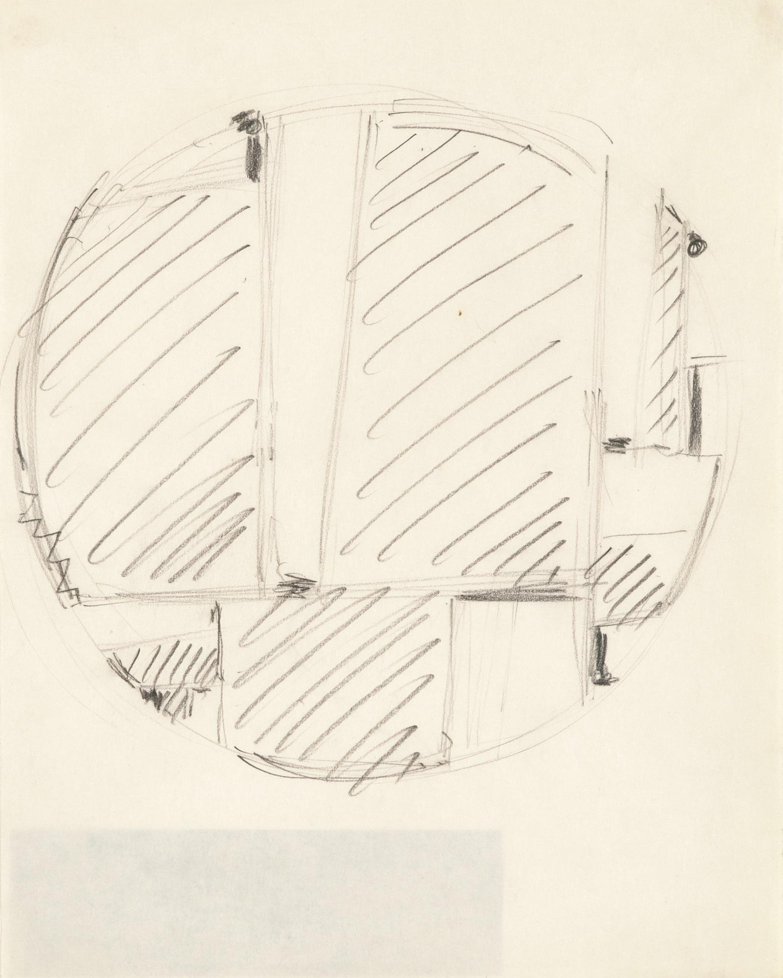 Fritz Glarner - Tondo (Studie), 1973