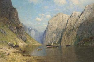 Fritz Grebe - A Norwegian fjord