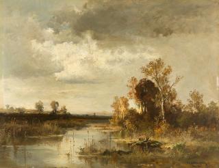 Fritz Halberg-Krauss - Flusslandschaft.