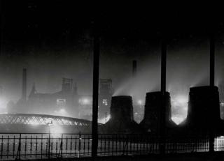 Fritz Henle - Dortmund Steel Mills at Night, c. 1933