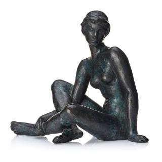 Fritz Klimsch - Resting woman with turban (on the beach)