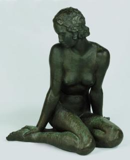 Fritz Klimsch - Versonnen (Sitzende)