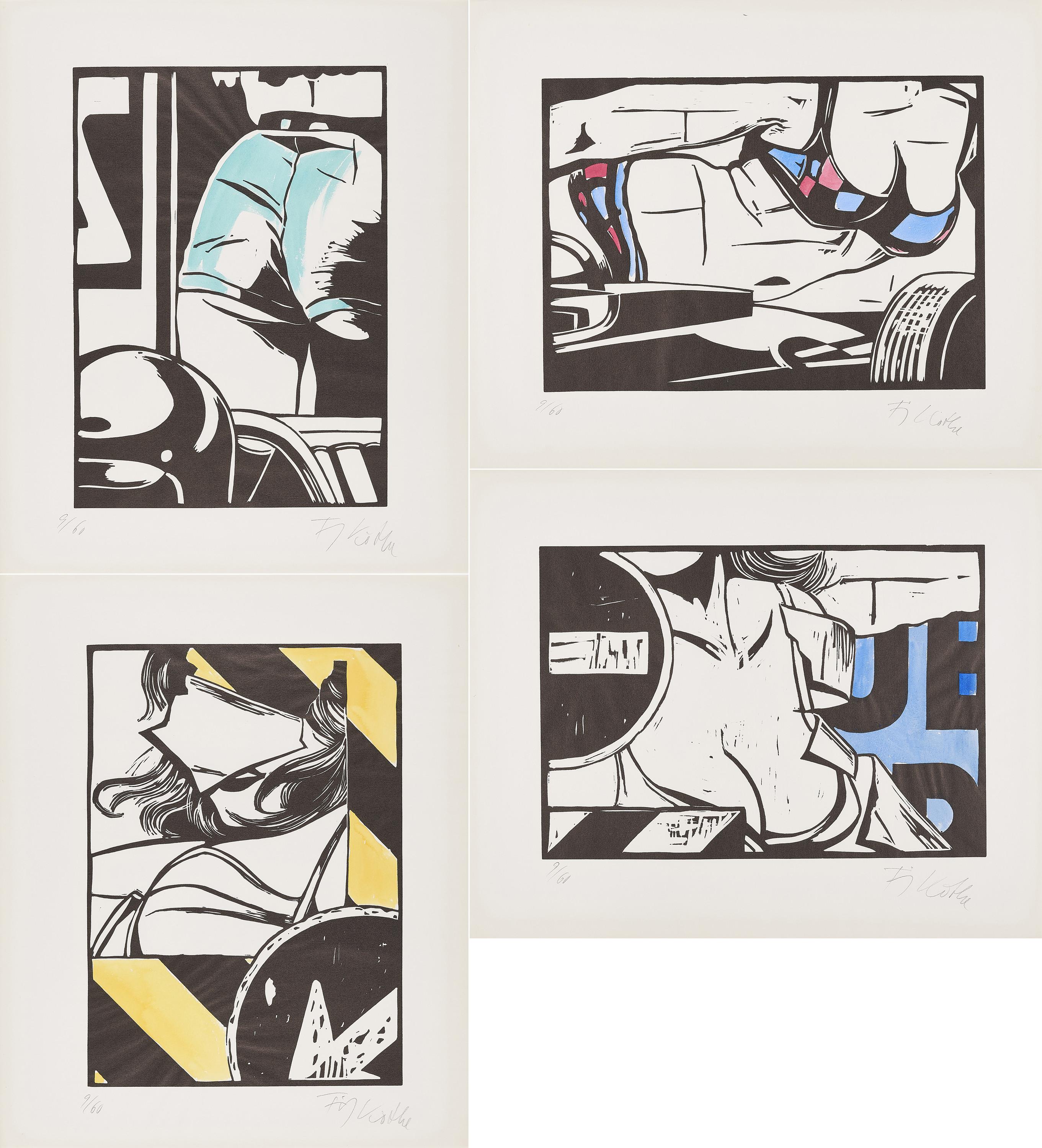 Fritz Köthe - Sechs Linolschnitte.