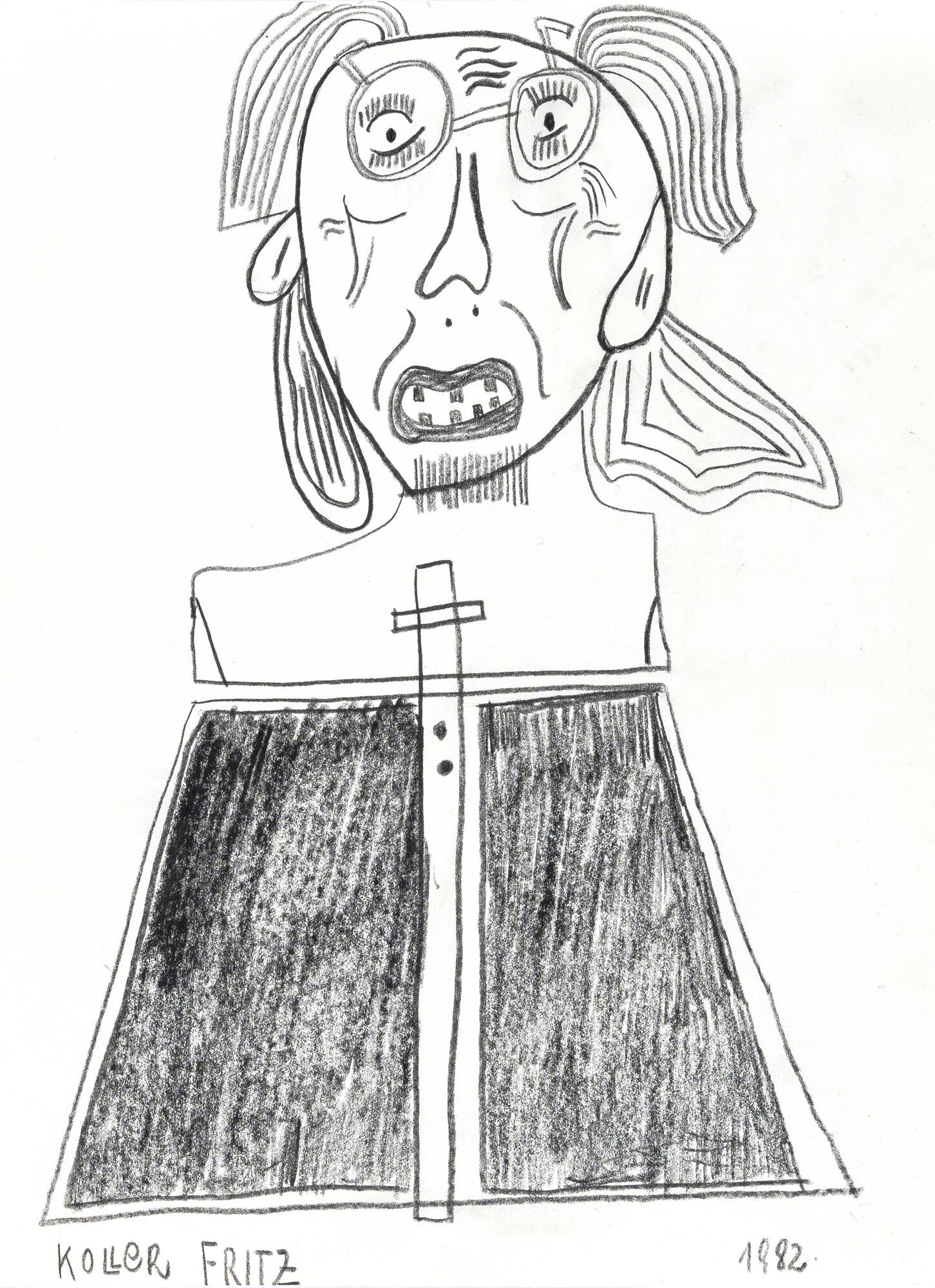 Fritz Koller - Ohne Titel (Alter Mann)