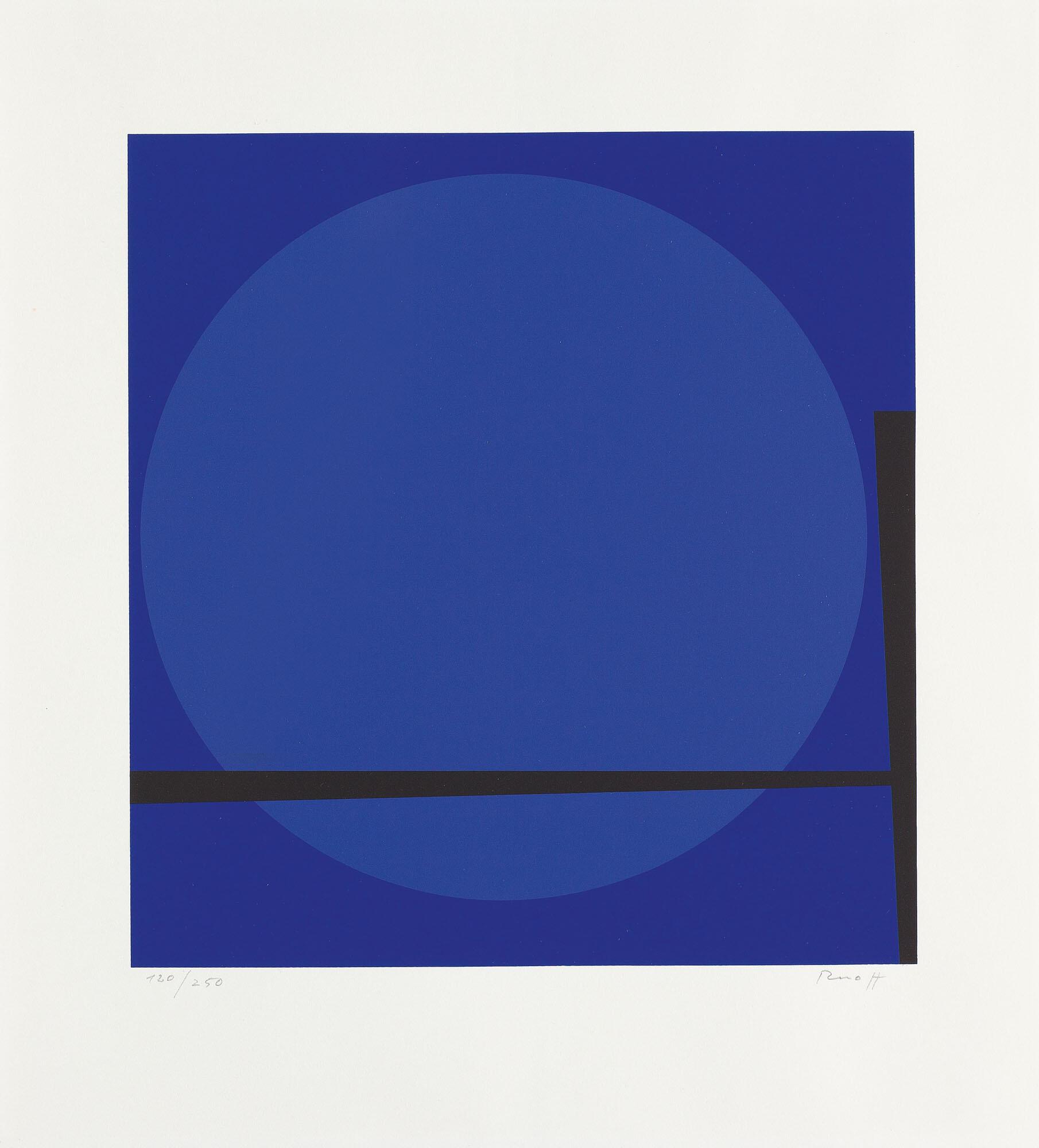 Fritz Ruoff - Blaue Komposition.