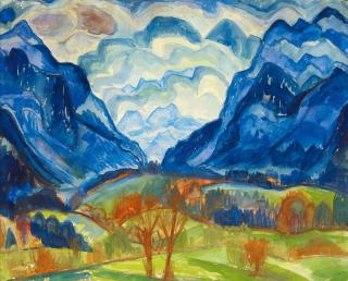 Fritz Schaefler - Berglandschaft