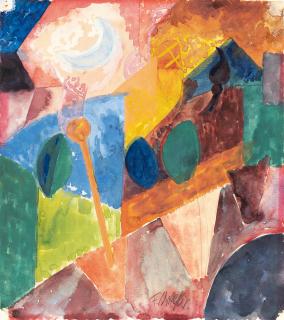 Fritz Schaefler - Kubistische Landschaft