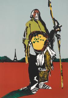 Fritz Scholder - A Fritz Scholder lithograph, \