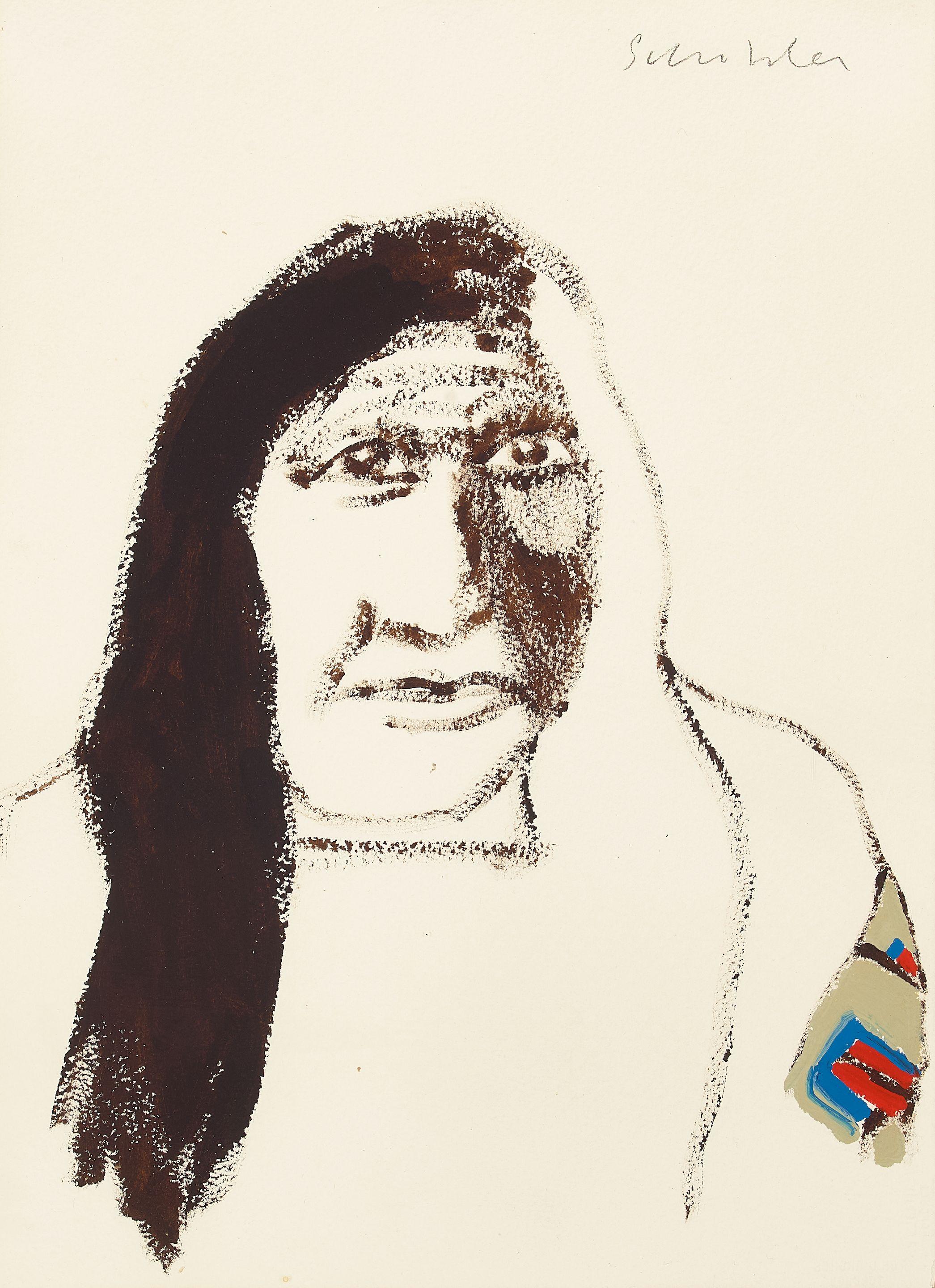 Fritz Scholder - Indian Head #1