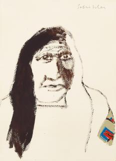 Fritz Scholder - Indian Head #1