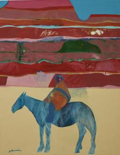 Fritz Scholder - Indian On A Blue Horse