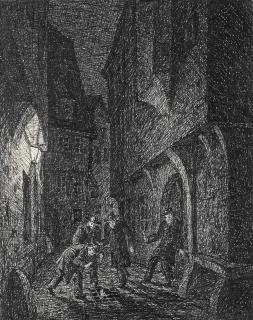 Fritz Schwimbeck - Nacht (Originalentwurf Zu \