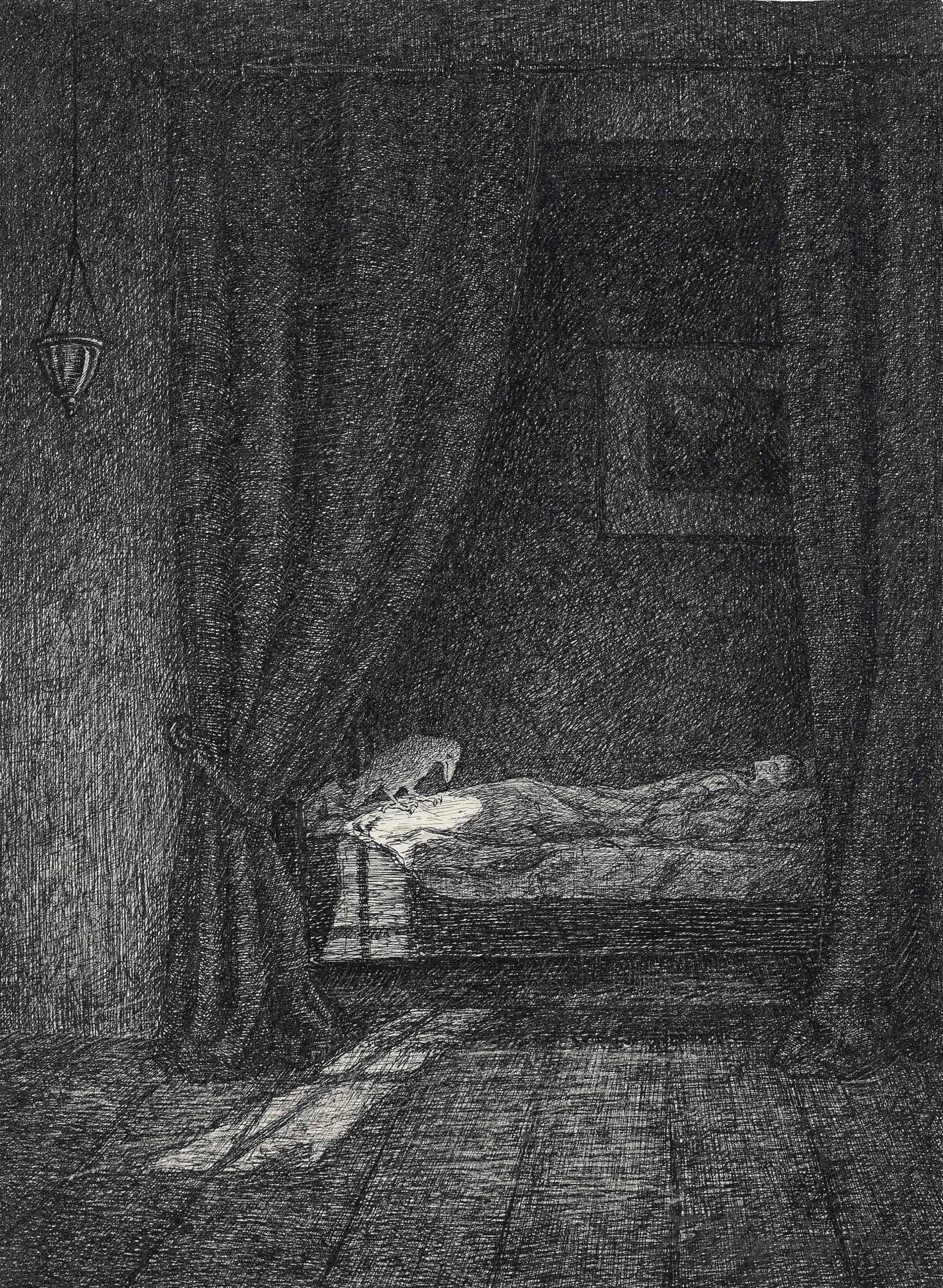 Fritz Schwimbeck - Schlaf Golem (Originalentwurf Zu \