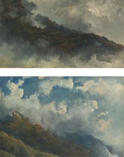 Fritz Sigfried Georg Melbye - A Pair Of Cloud Studies: Untitled And Galipán, Caracas, Venezuela