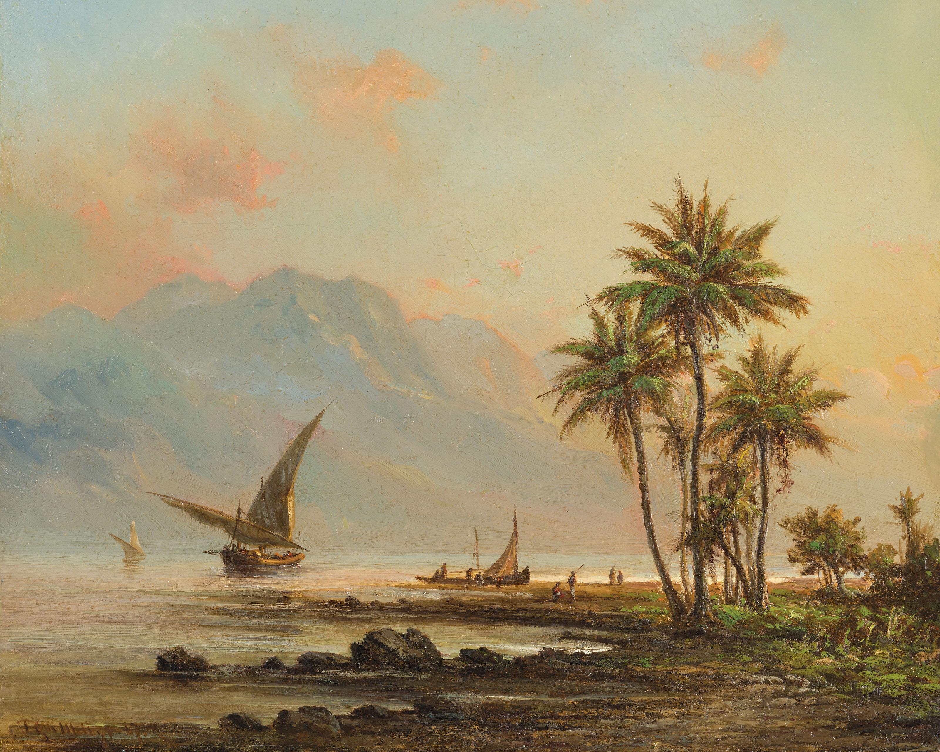 Fritz Sigfried George Melbye - Venezuelan coastal landscape