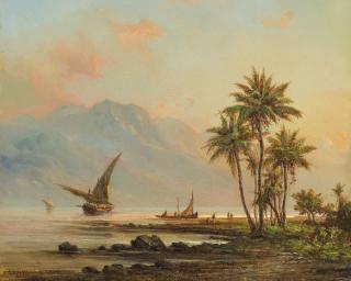 Fritz Sigfried George Melbye - Venezuelan coastal landscape