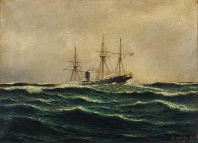 Fritz Stoltenberg - Besegelter Dampfer \