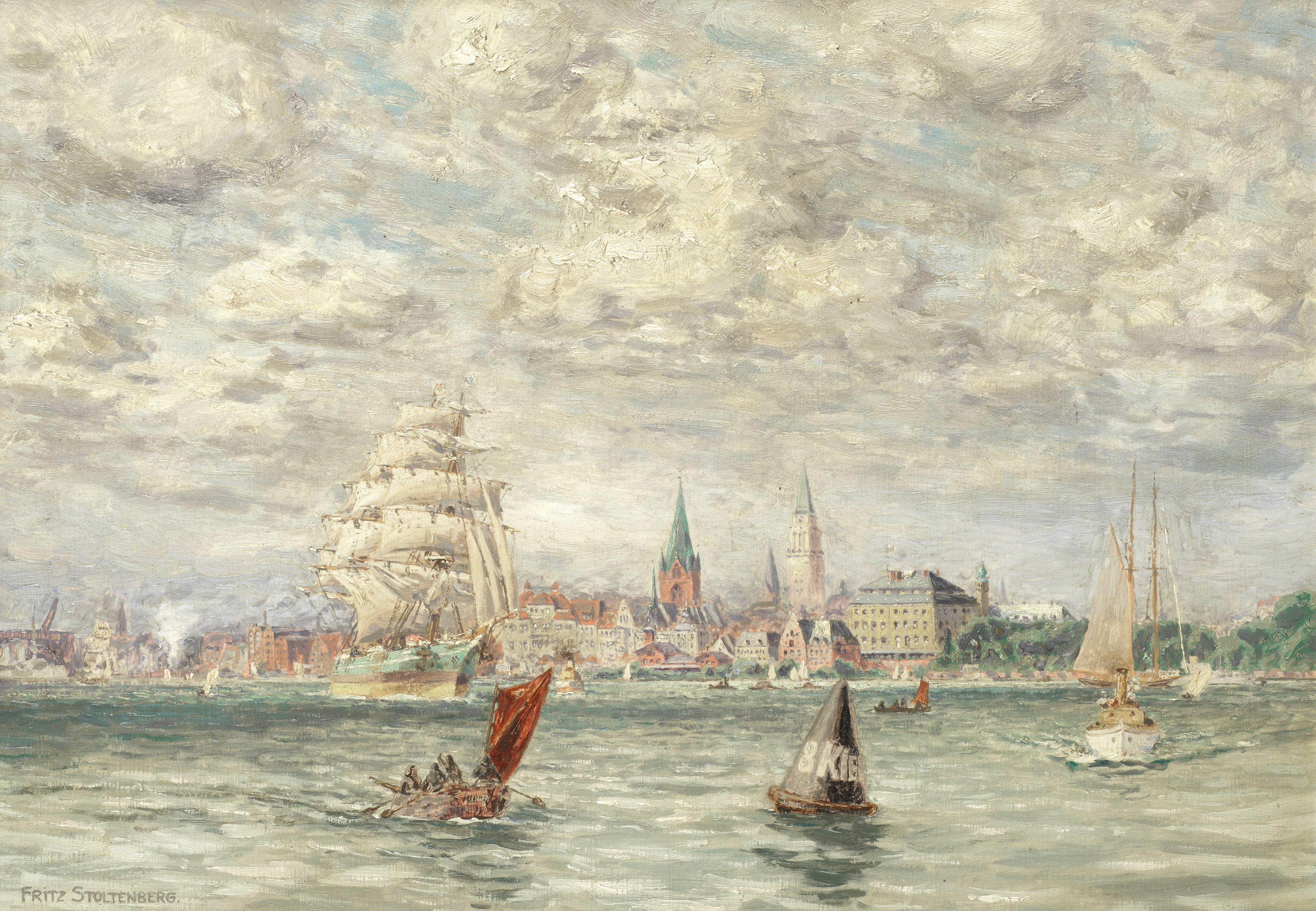 Fritz Stoltenberg - Shipping Off Kiel