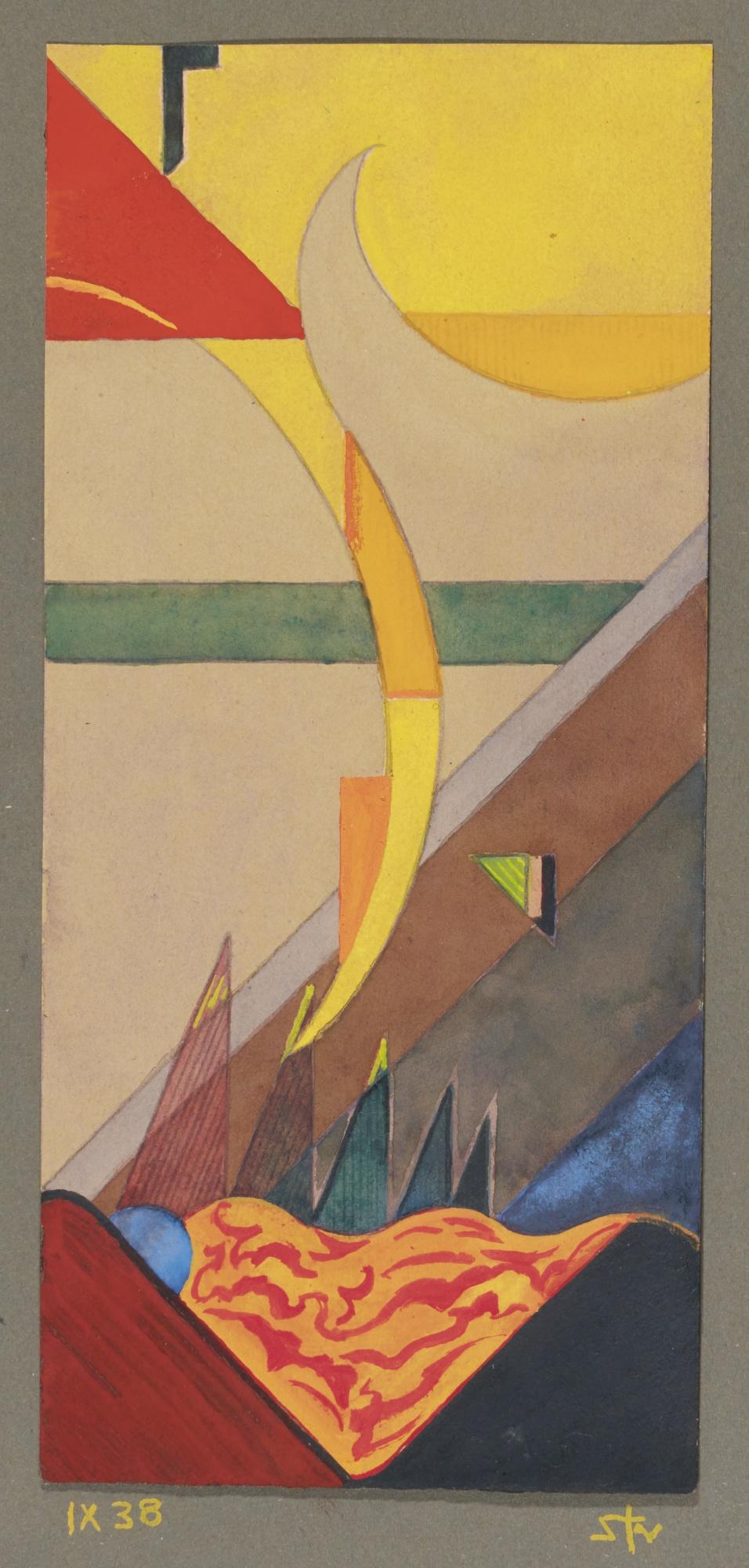 Fritz Stuckenberg - Abstrakte Komposition Ix 38 (Abstract Composition Ix 38)