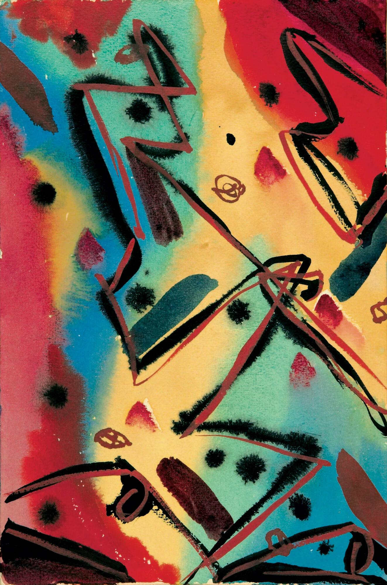 Fritz Stuckenberg - Abstrakte Komposition.