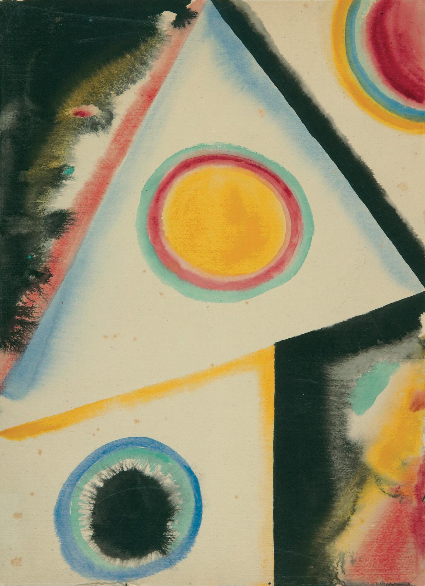 Fritz Stuckenberg - Komposition mit Kreisen.