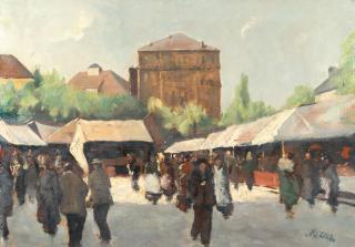 Fritz von Uhde - „Auer Dult in München“