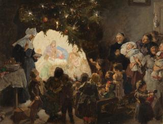 Fritz von Uhde - Die heilige Nacht.