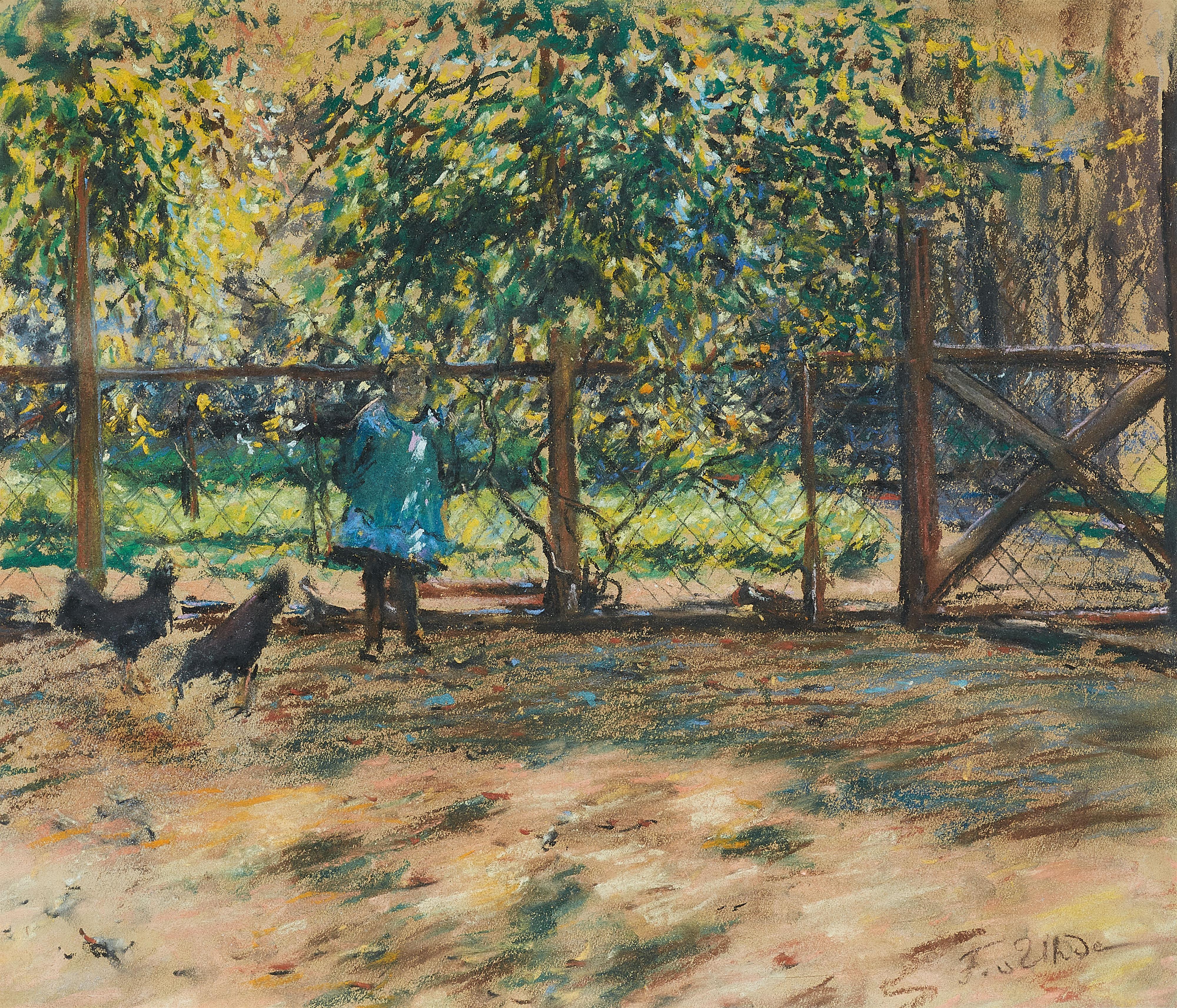 Fritz von Uhde - Im Garten