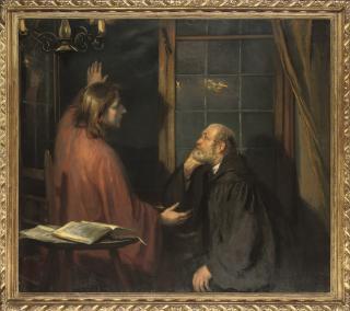 Fritz von Uhde - Nicodemus and Christ