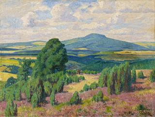 Fritz von Wille - Blick auf den Aremberg in der Eifel