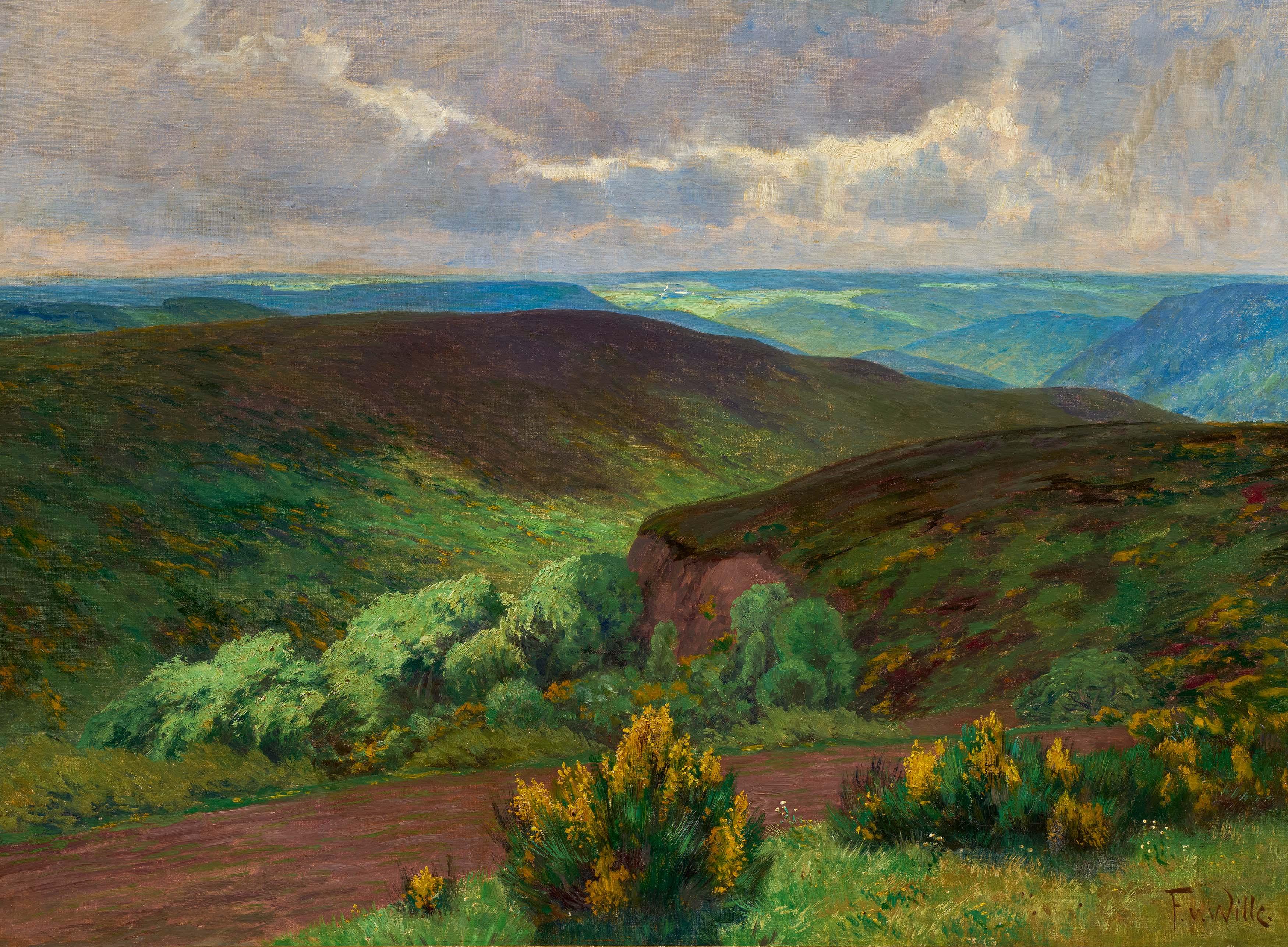 Fritz Von Wille - Das Tal von Abenden bei Nideggen.