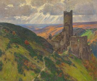Fritz von Wille - Die Ruine der Löwenburg in Monreal