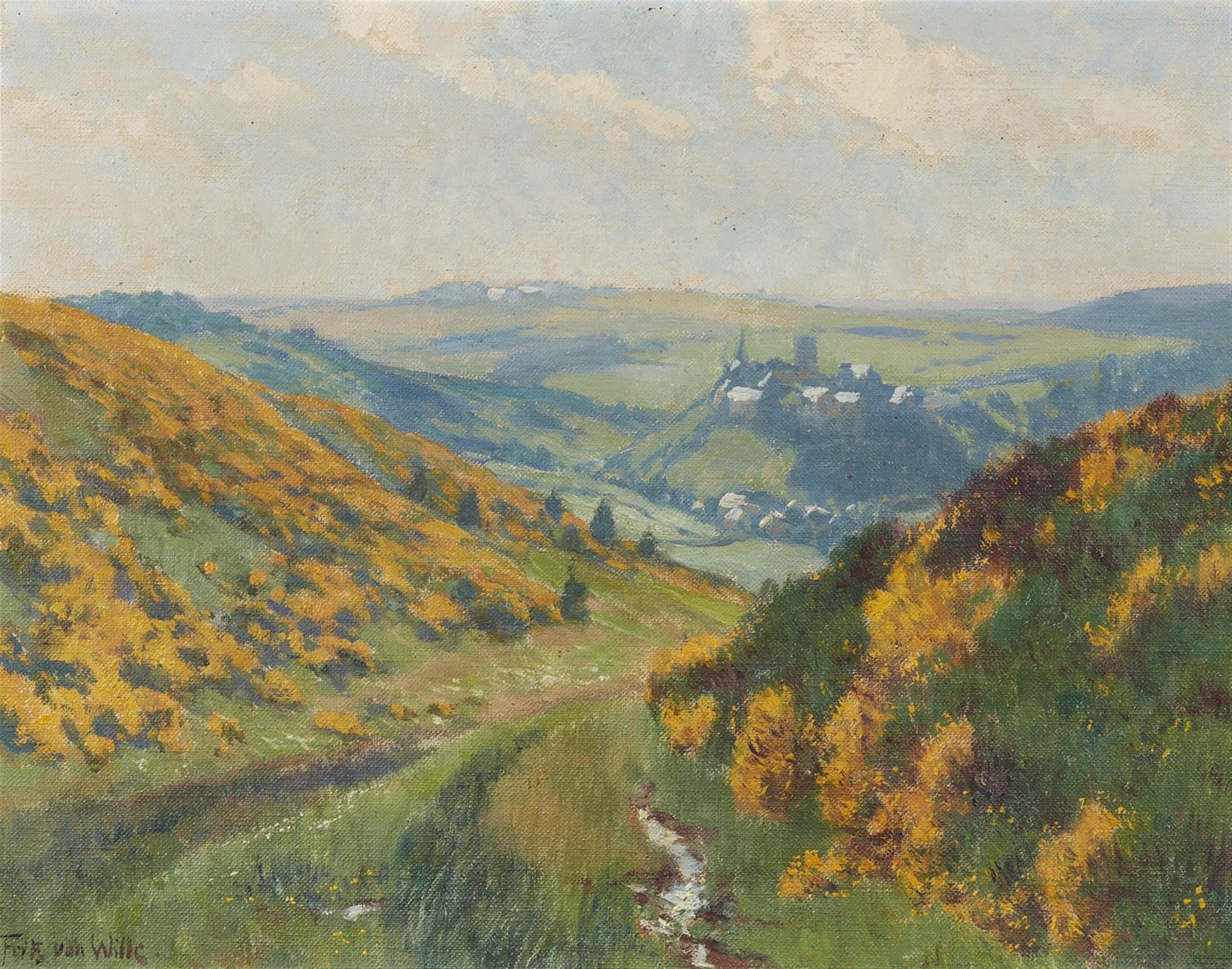 Fritz von Wille - Ginsterblüte bei Reifferscheid