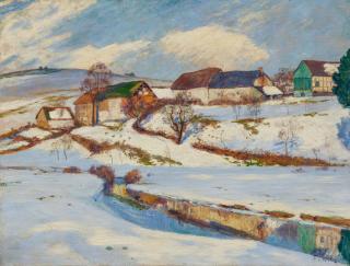 Fritz Von Wille - Sonniger Wintertag in Niederkyll.
