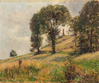 Fritz von Wille - Wiesenhang am Spichernberg bei Saarbrücken.