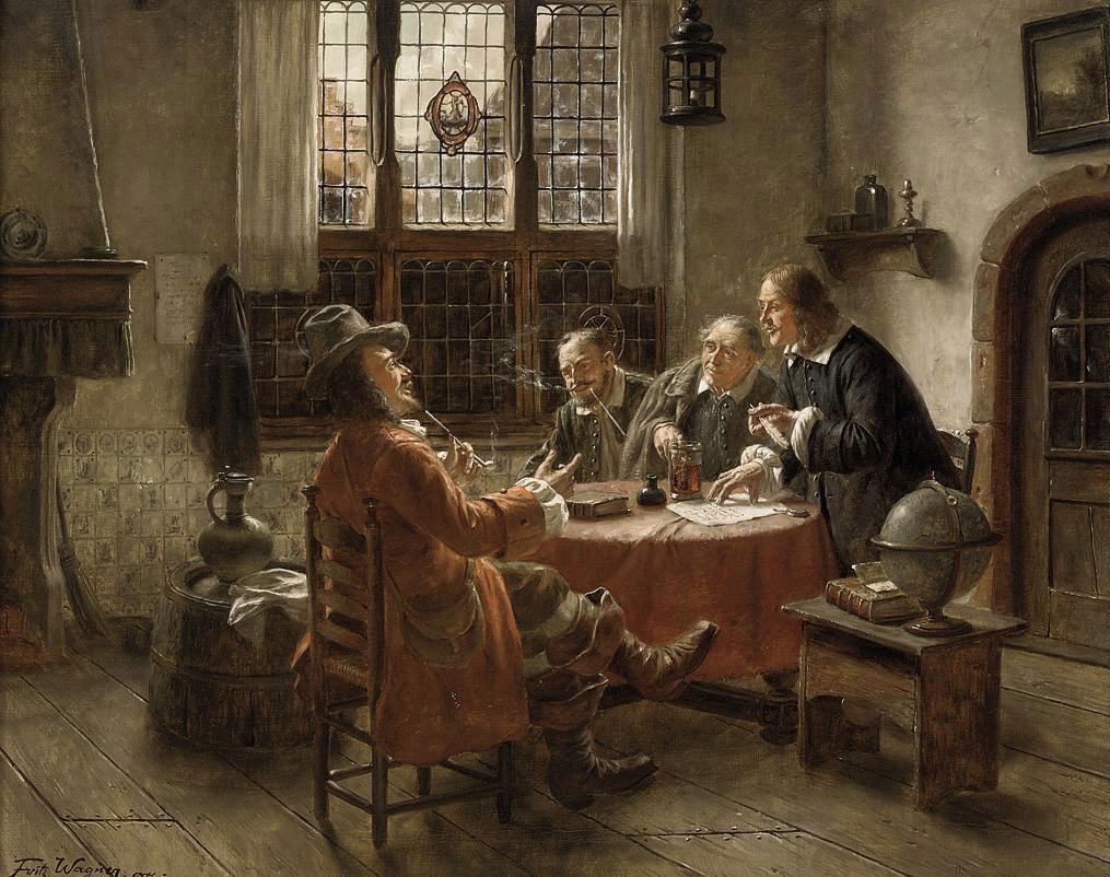 Fritz Wagner - Signing the agreement