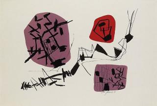 Fritz Winter - 3 Bll.: Farblitho 5. Farblitho 8. Farblitho 9 \