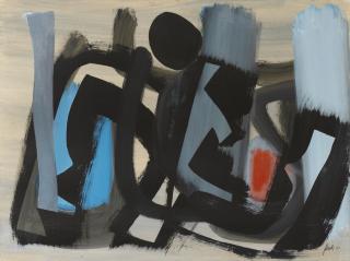 Fritz Winter - Blau-Grau