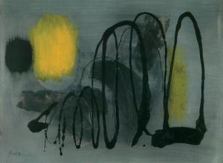 Fritz Winter - Gelb in Grau.