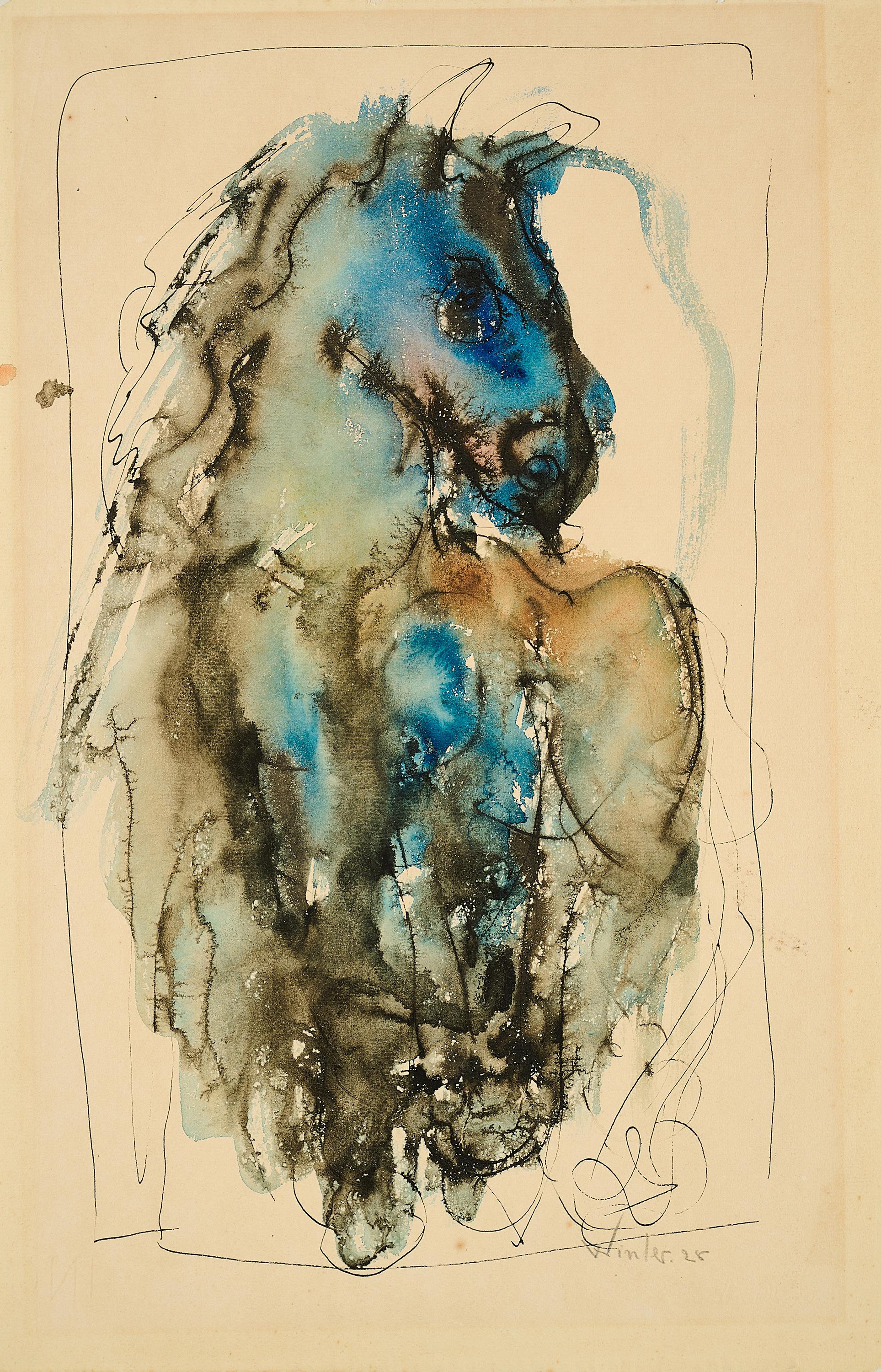 Fritz Winter - Pferd.