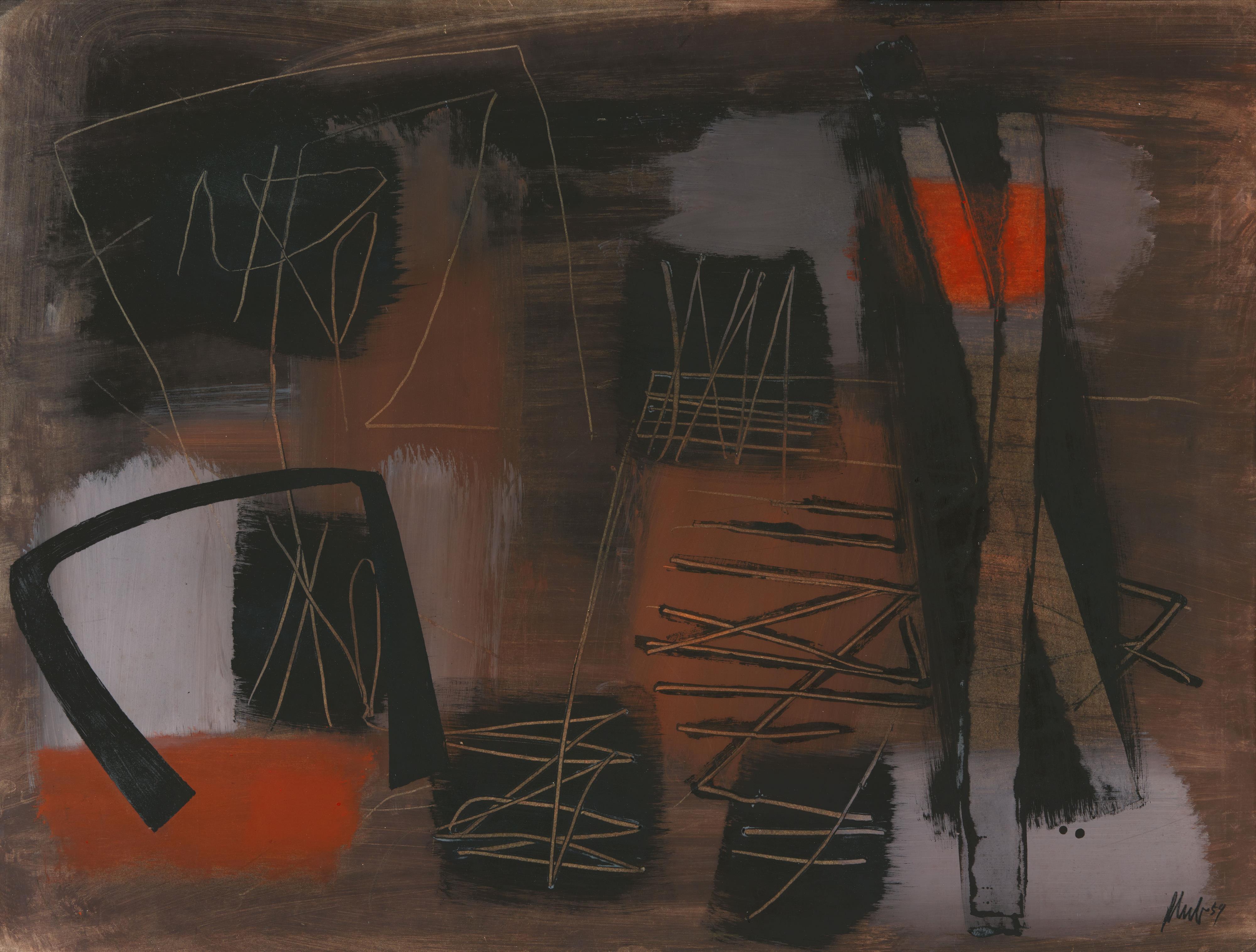 Fritz Winter - Warmes Rot