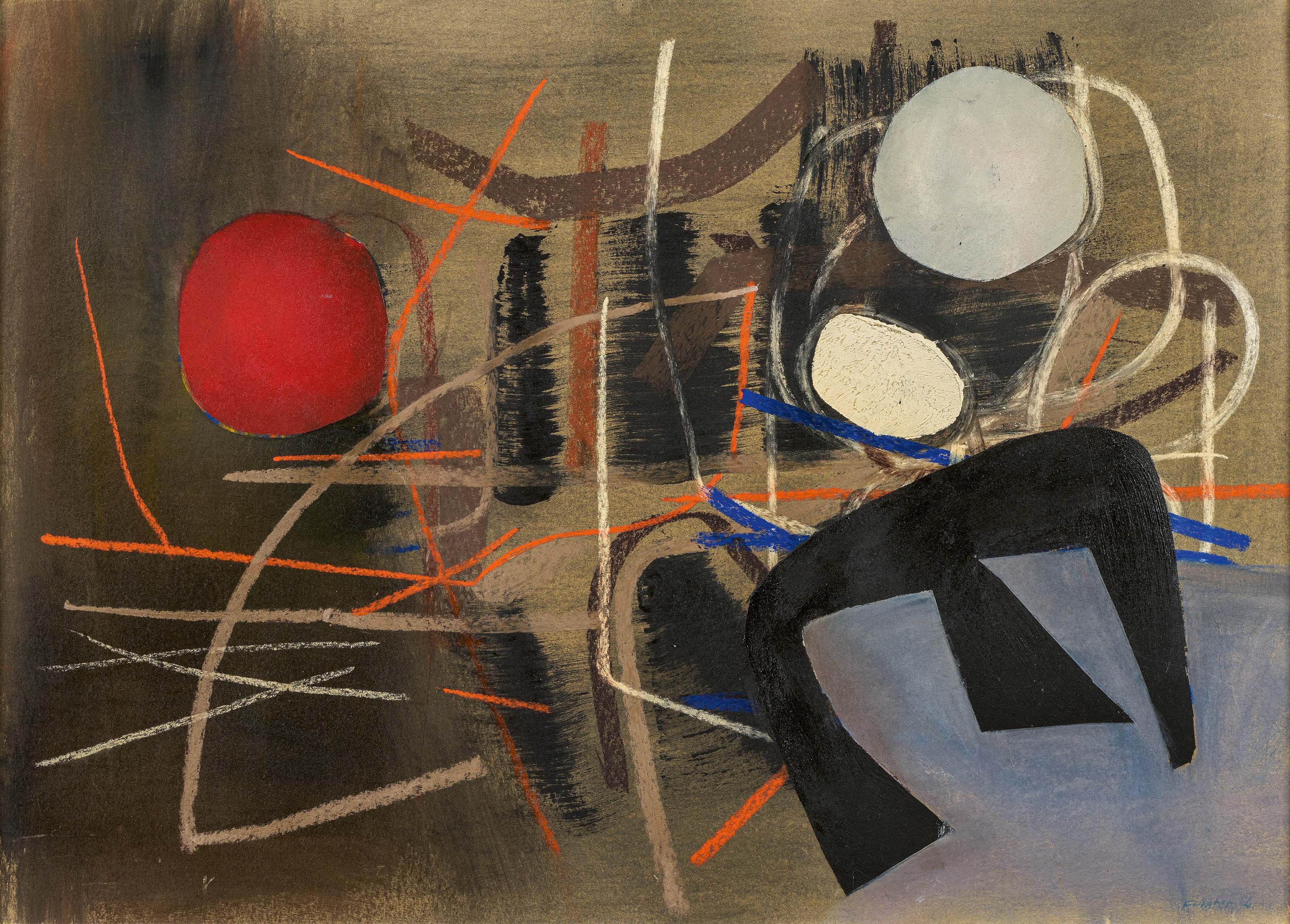 Fritz Winter - Zwischen Rot und Schwarz.