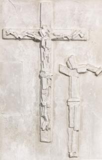 Fritz Wotruba - Relief mit zwei Kruzifixdarstellungen