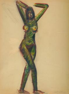 Fritz Wotruba - Stehender weiblicher Akt.