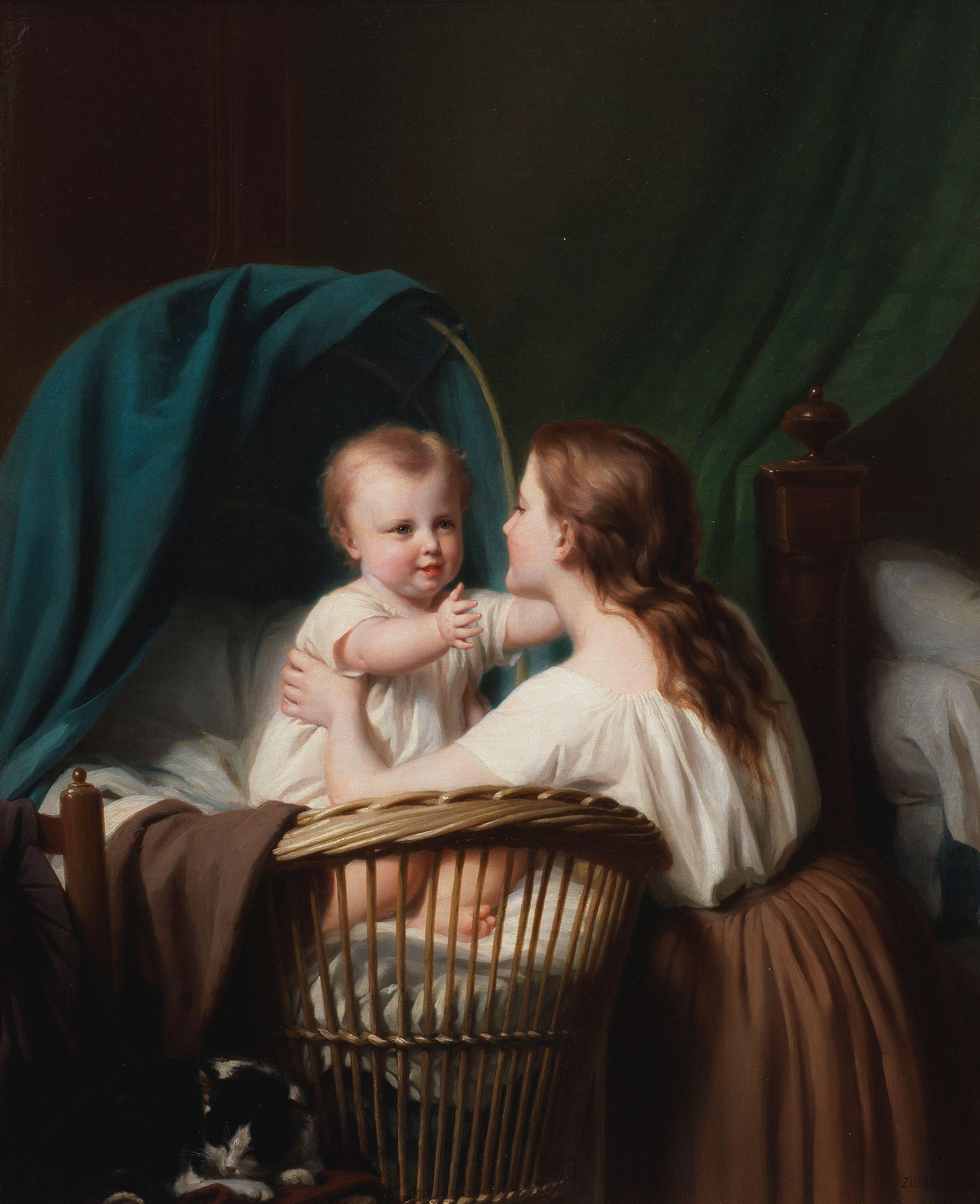 Fritz Zuber-Bühler - Her first taste; Sisterly affection