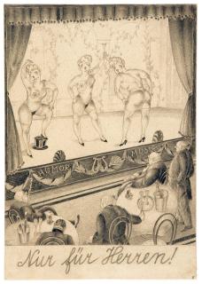 Fritzi Löw - „Nur für Herren!“: Kabarett mit Nackttänzerinnen.