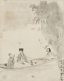 Fu Baoshi - Boating Along the Red Cliff
